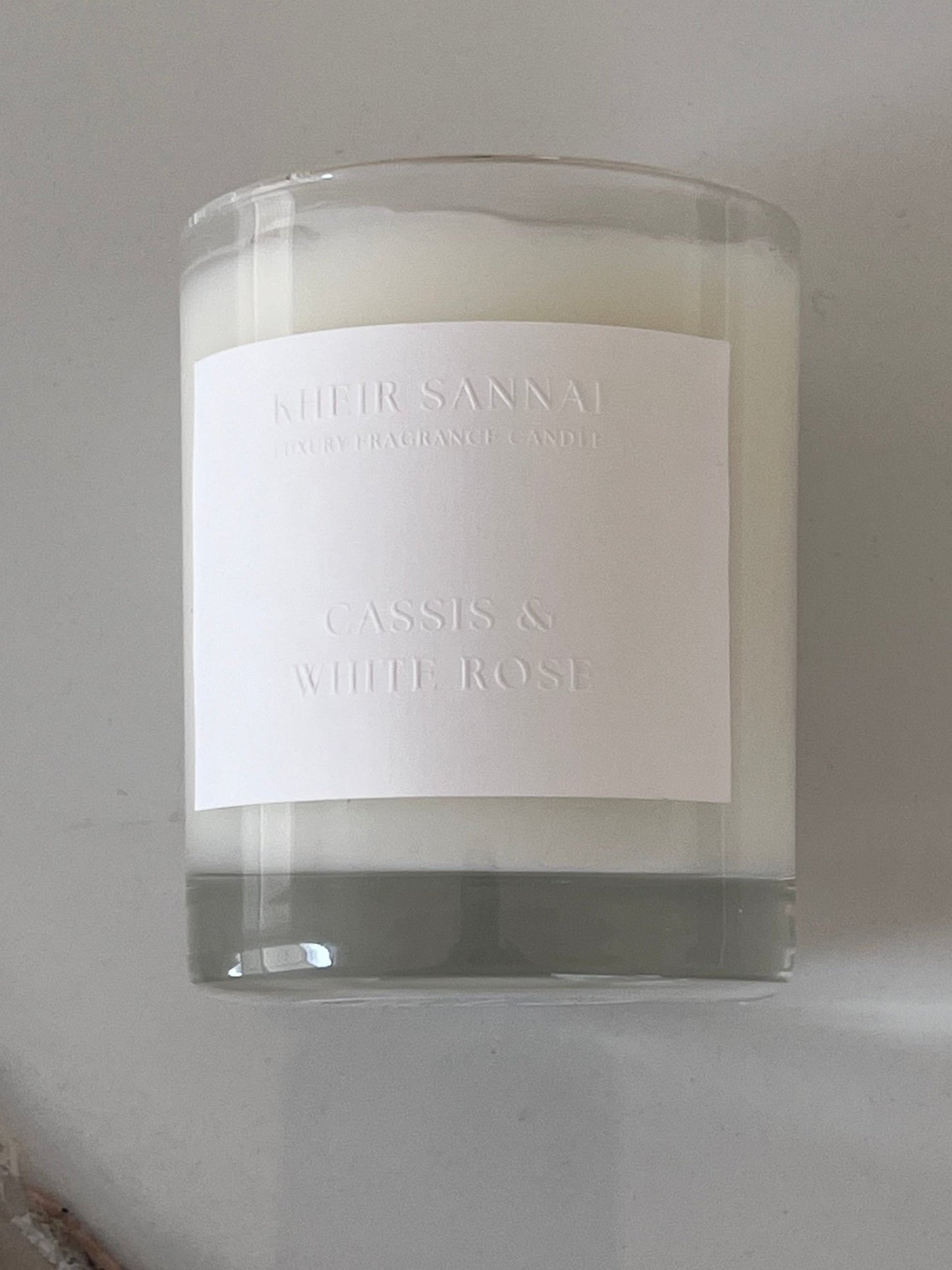 KHEIR SANNAI LUXURY FRAGRANCE CANDLE - CASSIS & WHITE ROSE
